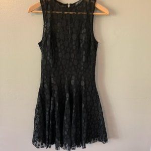 A/X Armani Exchange Black Eyelash Lace Dress. Size 2